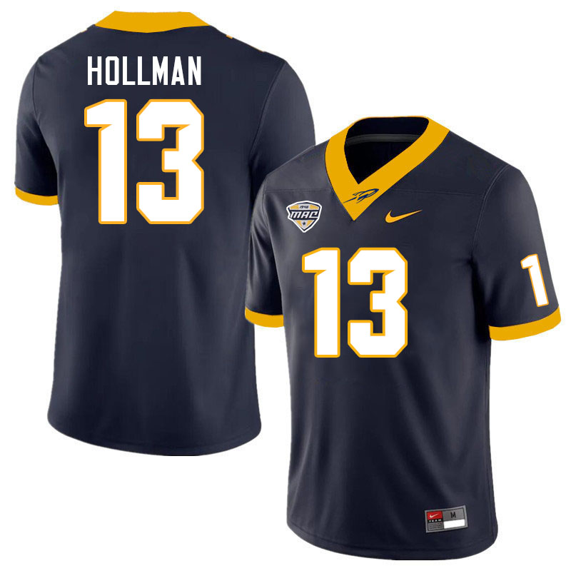 Toledo Rockets #13 Ka'dar Hollman College Football Jerseys Stitched Sale-Navy